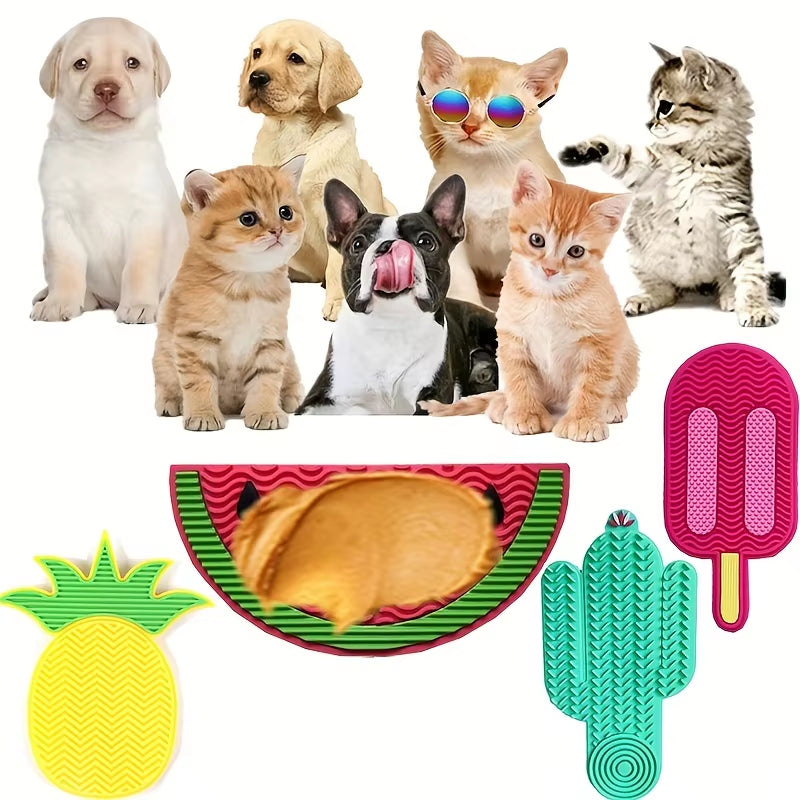 Silicone Lick Dog Mat Suction Feeder for Small Pets