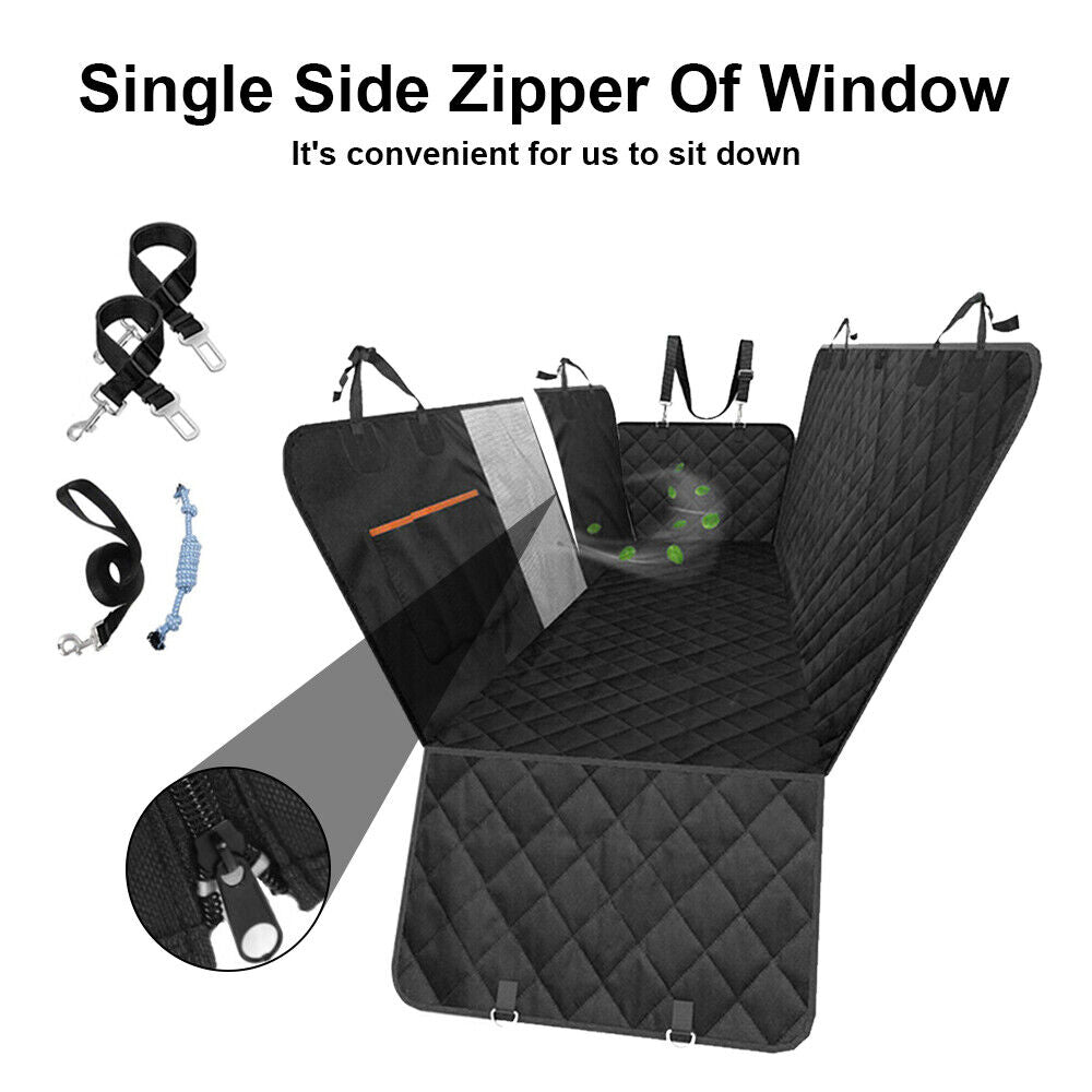 Premium Dog Car Seat Cover Hammock Nonslip Protector Mat Waterproof Dog/Cat Back