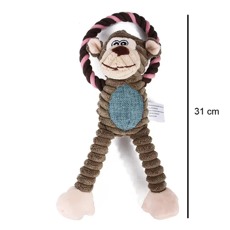 Dog Squeaky Plush Toy – Bite-Resistant Chew Toy