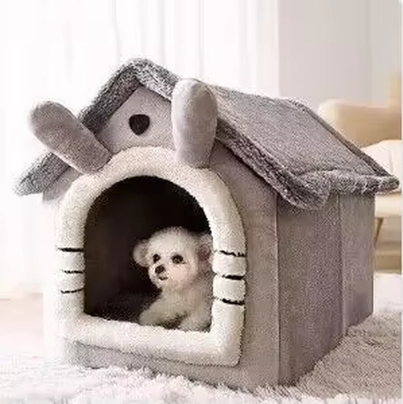 FurHaven Cabin Retreat-Indoor Warm Dog House