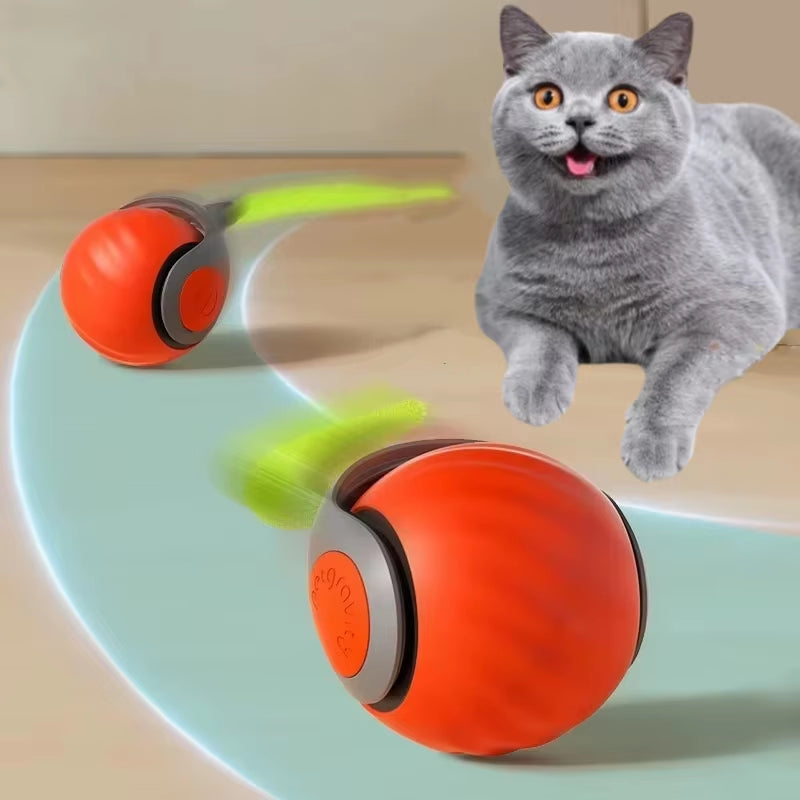 Automatic Rolling Ball Pet Toy Rechargeable & Smart