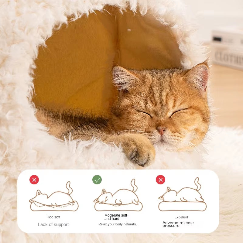 Comfortable Cat Bed – Plush & Suitable for Medium Cats