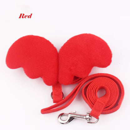Angel Wings Pet Harness and Leash Set for Cats Puppy Rabbit Cute Cat Harnesses Kitten Accessories Artículos Para Mascotas Lead