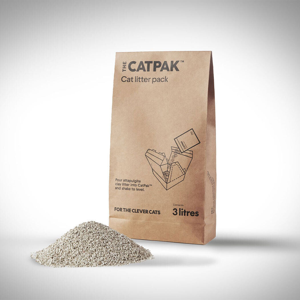 Portable Cat Litter Box  2x 3L Biodegradable Litter