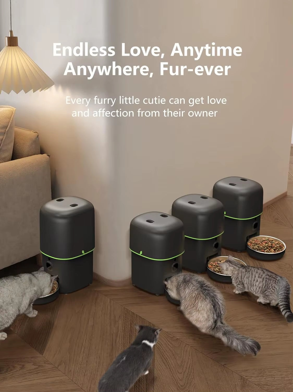 Smart Cat Feeder with 1080P Camera & 5G WiFi