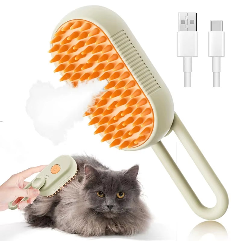 Anti-Tangle Electric Hair Brush 3-in-1 Pet Comb