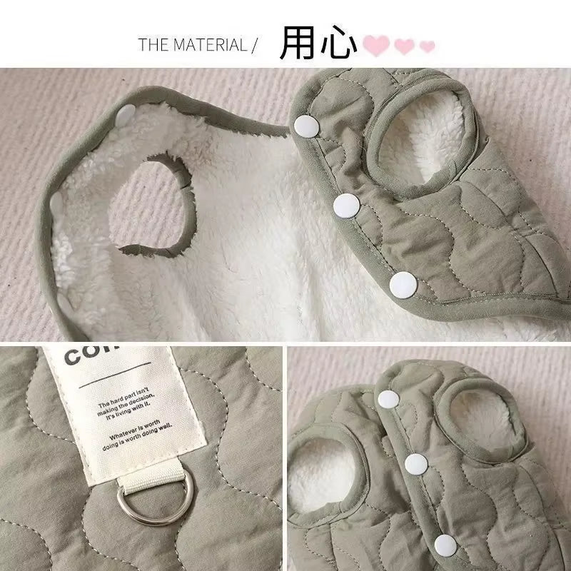 Winter Dog Jacket  Warm Vest with D-Ring