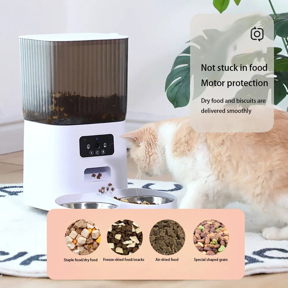 WiFi Automatic Cat & Dog Feeder – 5L with Camera