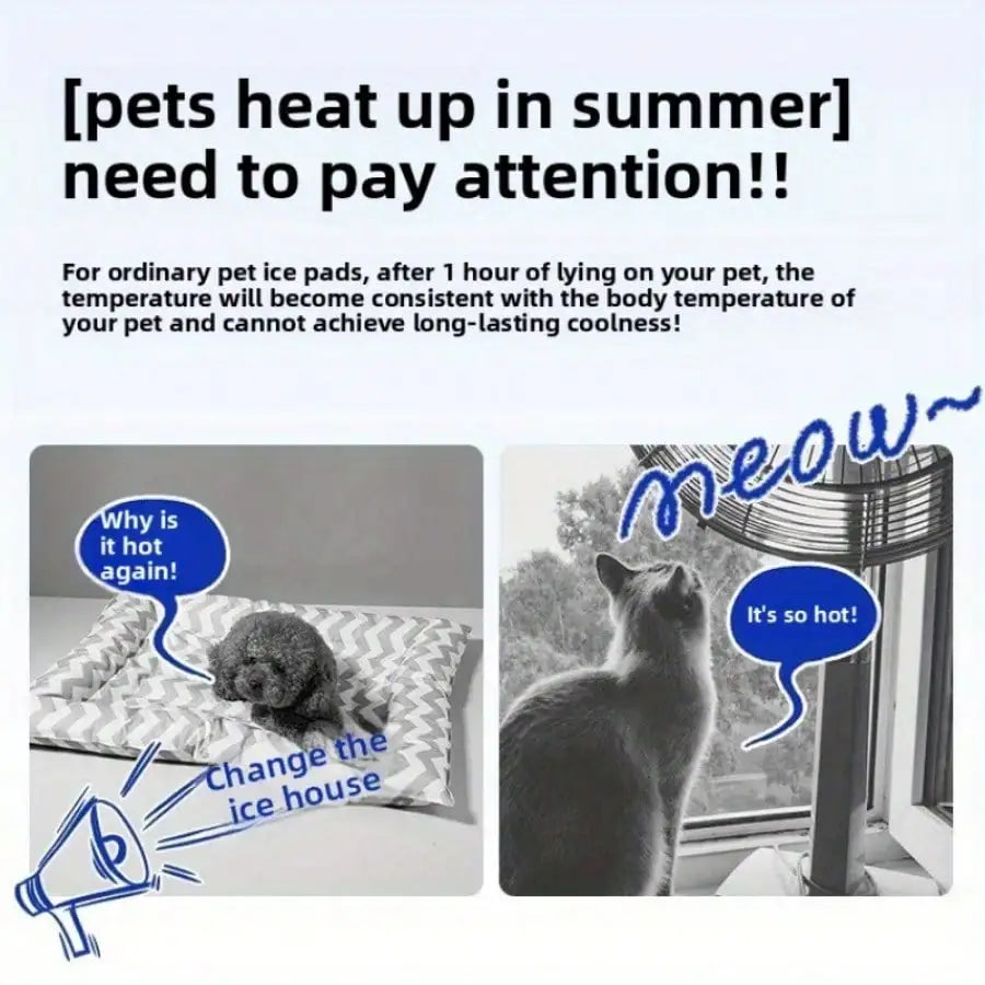 ChillZone Cooling Bed with Summer Ice House for Cats & Small Pets