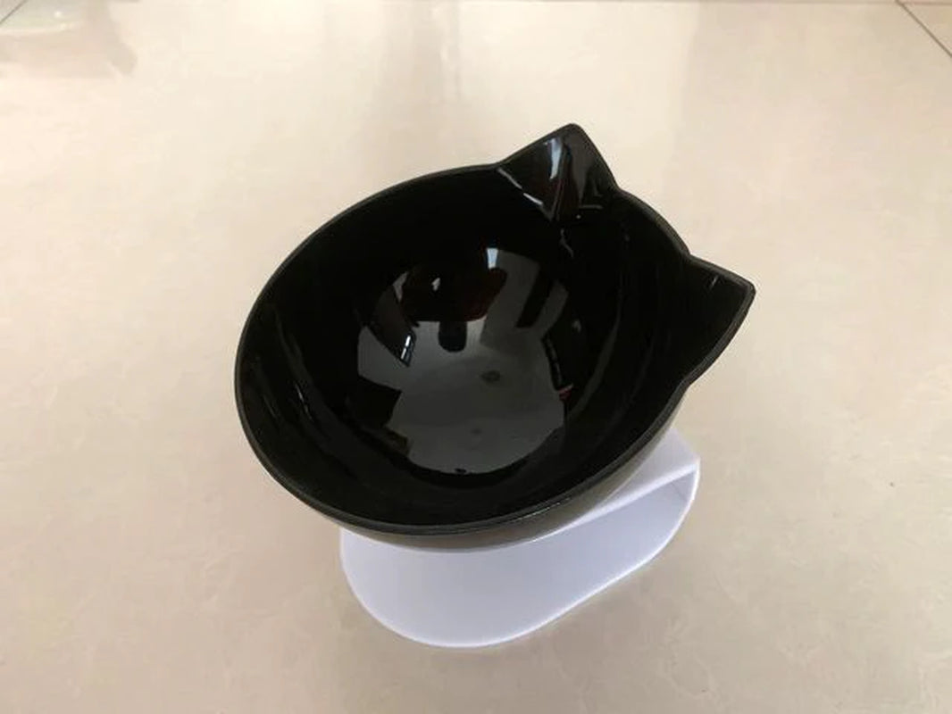 Non Slip Double Cat Feeder – Raised Tilted Bowl Stand