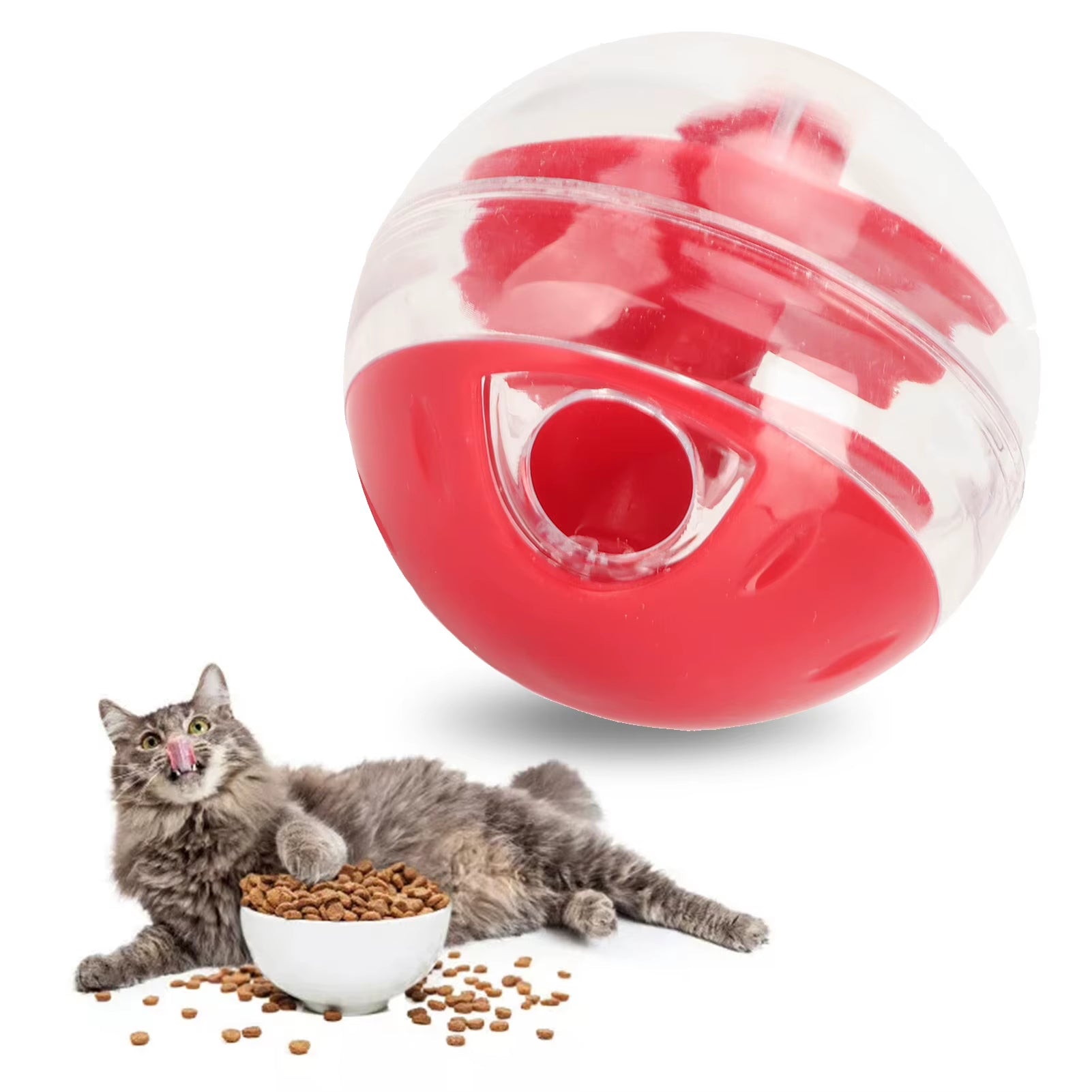 Cat Treat Dispensing Ball – Interactive Slow Feeder