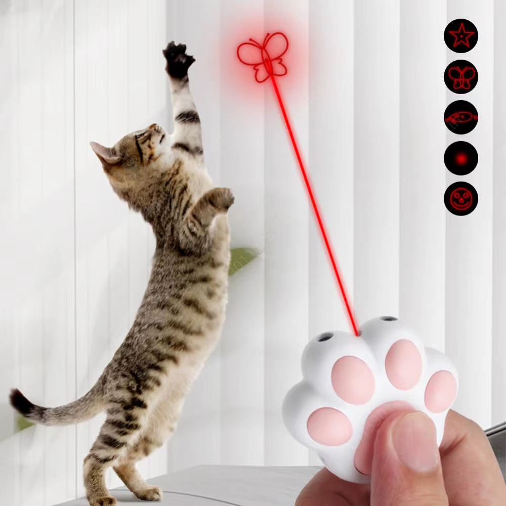 Interactive Cat Laser Toy – 5 Adjustable Modes
