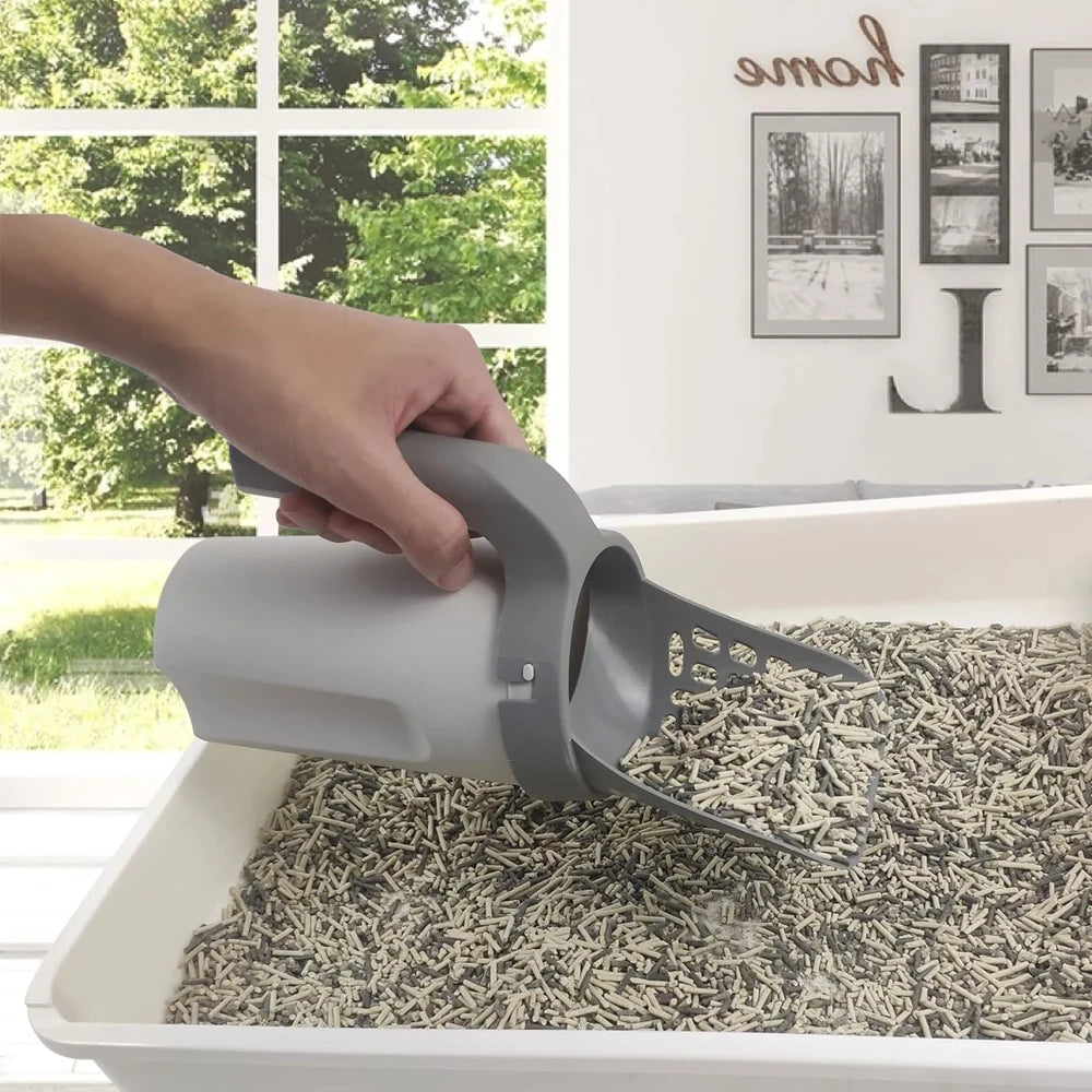 PurrEase Self-Cleaning Cat Litter Scoop with Fast Sifting Waste Box
