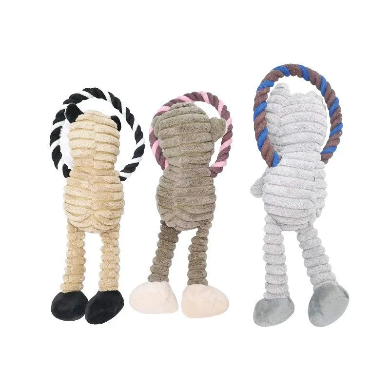 Dog Squeaky Plush Toy – Bite-Resistant Chew Toy