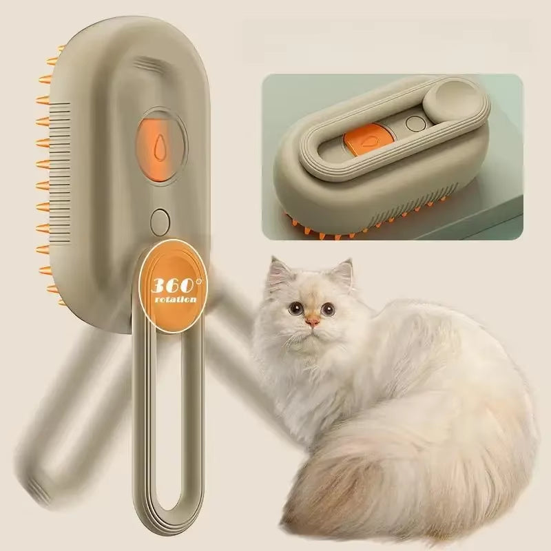 Cat Steam Comb 3-in-1 Grooming Tool