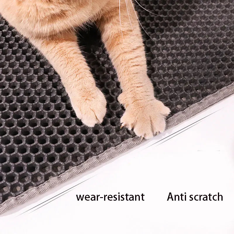 Waterproof Double-Layer Cat Litter Mat – Non-Slip