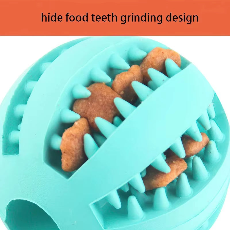 Rubber Dog Chew Ball – Tough Treat Toy