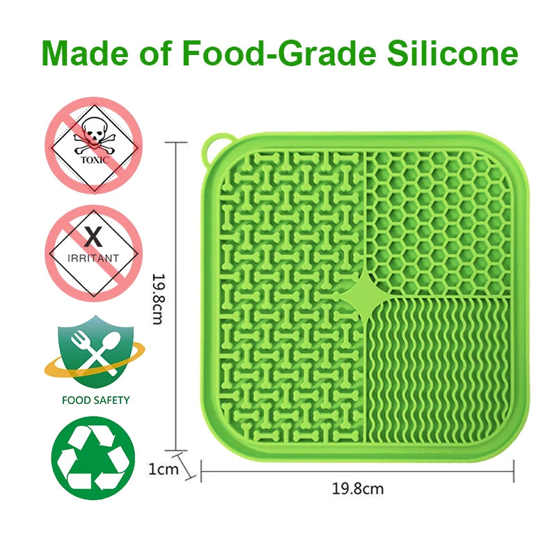 Dog Licking Mat Slow Feeder with Suction Cups