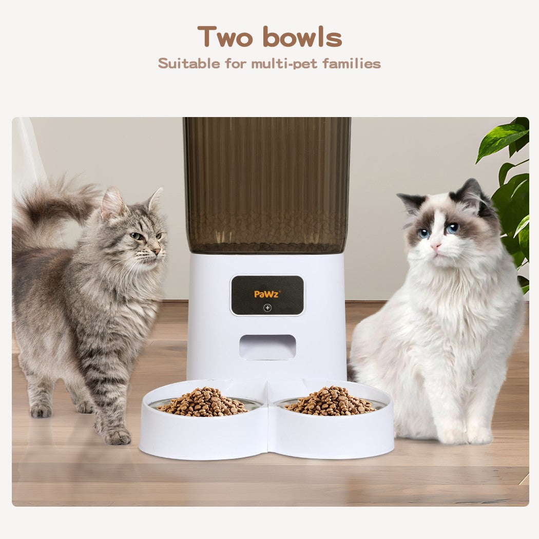 Pawz Automatic Pet Feeder – 5L Dual Bowl Dispenser