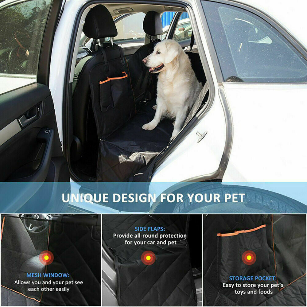Premium Dog Car Seat Cover Hammock Nonslip Protector Mat Waterproof Dog/Cat Back
