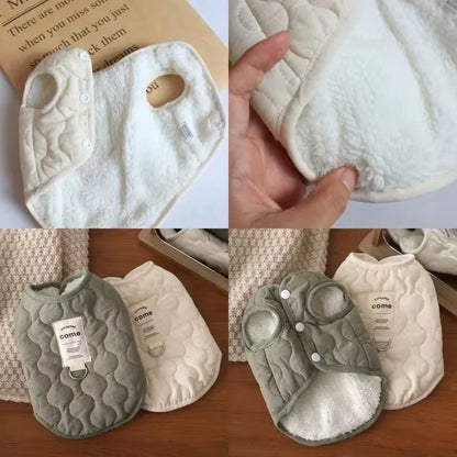 Winter Warm Dog Vest Coat Jacket with D-Ring for Small Medium Dogs Puppy Vest Clothes Cotton Pet Jacket Dog Costume 골든리트리버