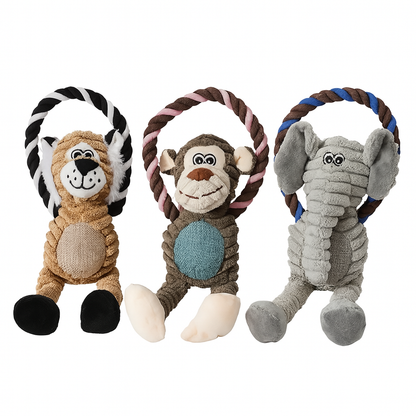 Dog Squeaky Plush Toy – Bite-Resistant Chew Toy