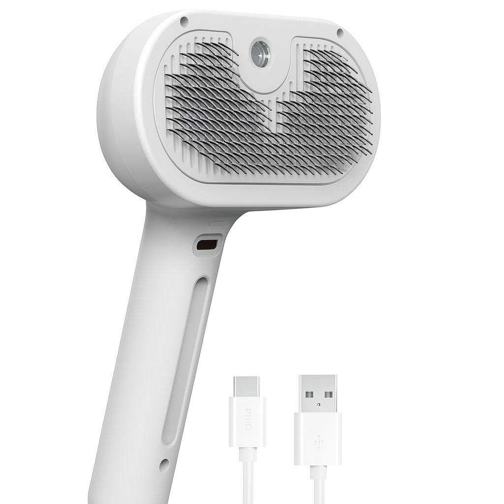 Anti-Tangle Electric Hair Brush 3-in-1 Pet Comb